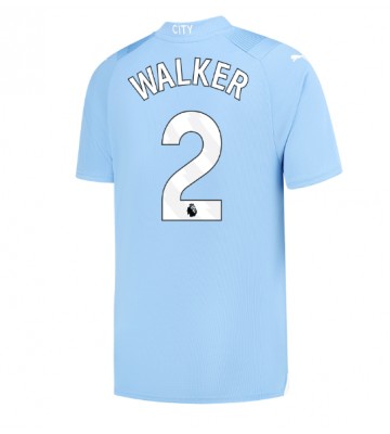 Manchester City Kyle Walker #2 Koszulka Podstawowych 2023-24 Krótki Rękaw